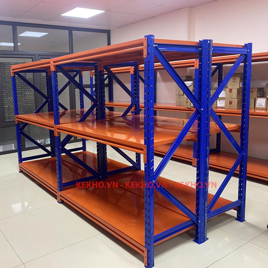 kệ trung tải 3 tầng dài 1,5m x rộng 0,6m x cao 2m